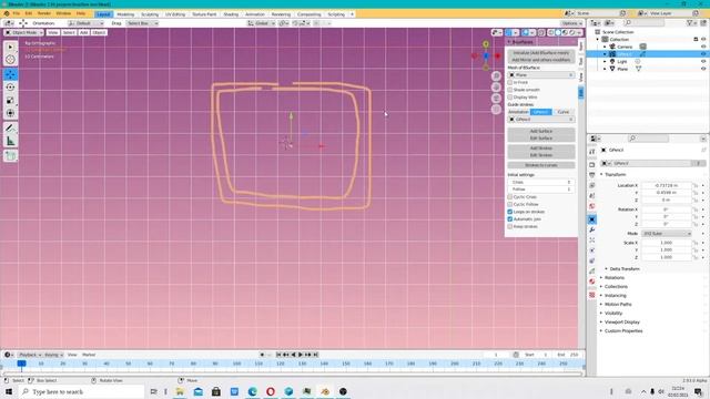 Blender 2.93 Alpha - Bsurface - set first point - English tutorial (2021) смотреть онлайн