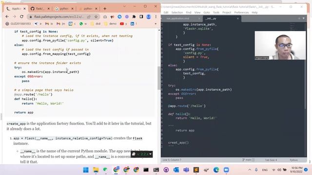 Apache Flask Tutorial - Flaskr Mini Project - Part 2 смотреть онлайн