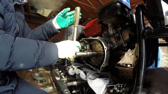 Мотособака Форза 6,5. Доработки. Глубокий снег!