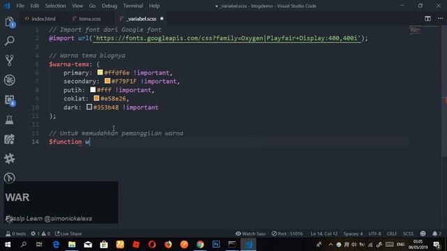 Tutorial Membuat Blog HTML Sederhana Dengan Bootstrap 4 - Part 3 | Navbar dan Header смотреть онлайн