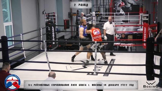 5-е рейтинговые бои Лига бокса г. Москвы – 18.12.22 г. до 92 кг. смотреть онлайн