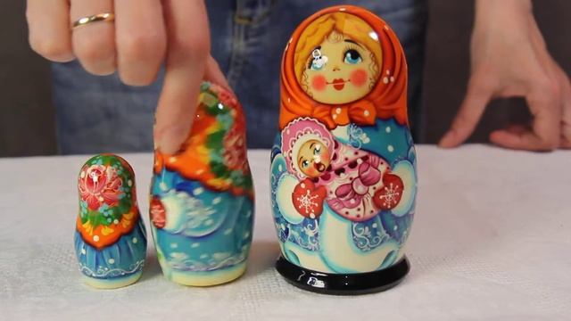 Матрёшка Розочка, 3 места | Русская матрешка Розочка смотреть онлайн