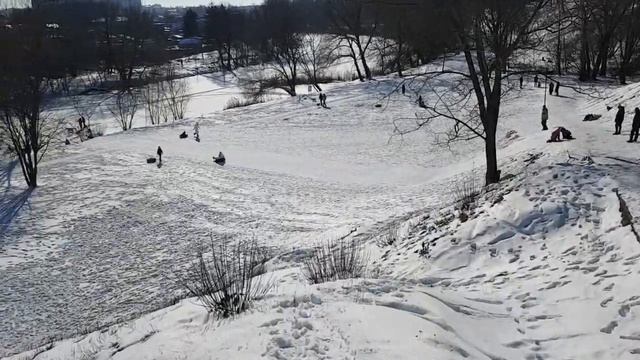 3338 Катание с гор Дворянское Гнездо река Орлик пляж Дворянка ротонда больниц парк Победы город Оре смотреть онлайн