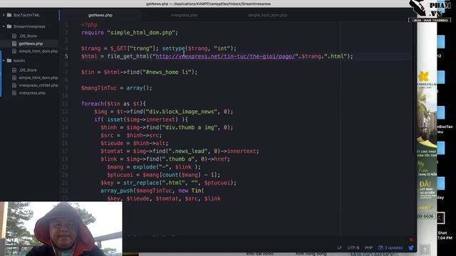 REACT NATIVE + PHP SIMPLE HTML DOM: VIẾT ỨNG DỤNG ĐỌC TIN TỰ ĐỘNG смотреть онлайн