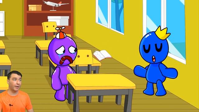 ЭВОЛЮЦИЯ ЗЕЛЕНОГО 😨 РАДУЖНЫЕ ДРУЗЬЯ, Rainbow Friends, Поппи Плейтайм 2 Анимации Валеришка смотреть онлайн