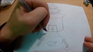 Рисуем Китайский Храм