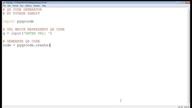 QR CODE GENERATOR & SCANNER WITH PYTHON-PANDIT ||#PYTHON|| смотреть онлайн
