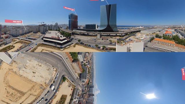 Marseille vue du ciel en drone 360 смотреть онлайн