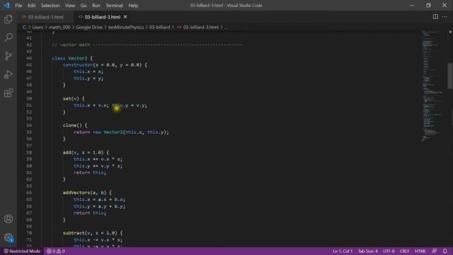 03 - Writing a billiard simulation in 10 minutes смотреть онлайн