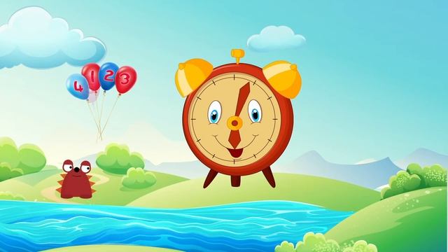 Веселая песня про время и цифры. Учим часы. Развивающие мультики для детей и малышей смотреть онлайн