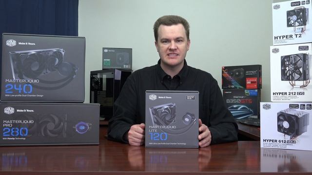 120mm Liquid CPU Cooler - Cooler Master MasterLiquid 120 Lite смотреть онлайн