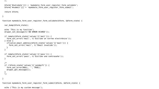 Drupal: Validate and submit functions not calling on template.php смотреть онлайн