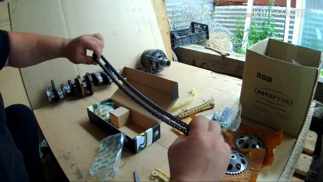 Сааб 9.3 Замена комплекта ГРМ и распаковка новых запчастей. Часть 2 смотреть онлайн