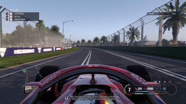 F1 2018 - 100% Race at Albert Park Circuit, Australia in Vettel's Ferrari смотреть онлайн