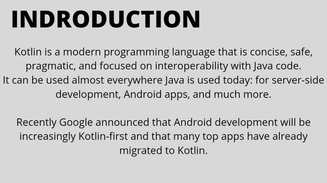 #1 Introduction Of Kotlin/kotlin tutorial/by point of education/ смотреть онлайн