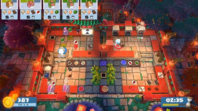 Overcooked 2. Moon Harvest Festival. Level 1-3. 4 Stars. 2 Player Co-op смотреть онлайн