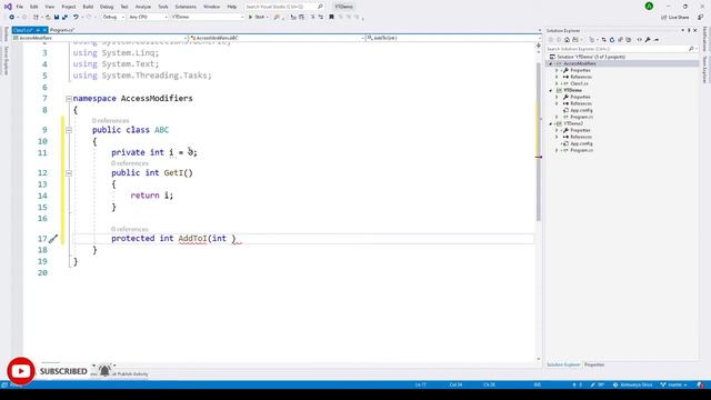 Real-Life Practical use of Access Modifiers in C# - Aishwarya Shiva - AppSoln Technology смотреть онлайн