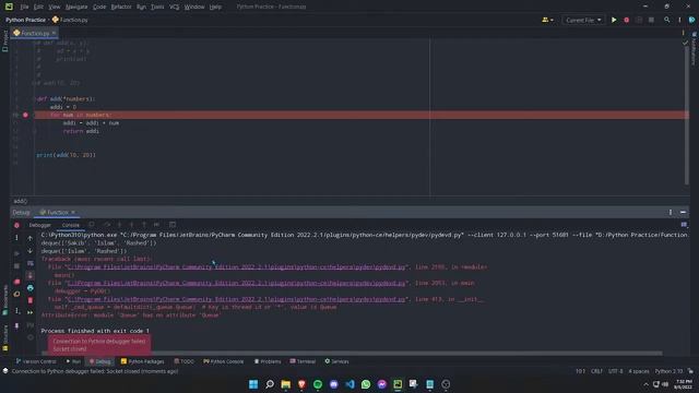 How to solve Connection to Python debugger failed socket closed in Pycharm смотреть онлайн
