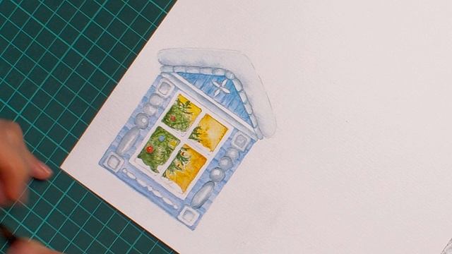 Видеоклип/Зимний домик в акварели/Художественная мастерская смотреть онлайн