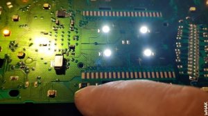 Пересвет приборной панели VW POLO 2011 (Погасли шкалы и дисплей) Пересвет в белый.