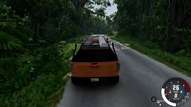 BeamNG Drive - Ford GMC Sierra pickup truck Off Roading BeamNG drive Gameplay With Thrustmaster смотреть онлайн