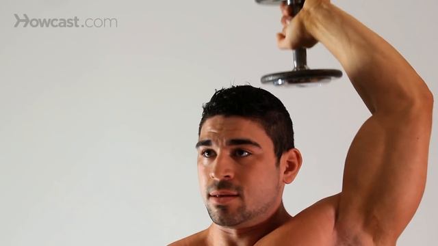 How to Do a Dumbbell Tricep Extension | Arm Workout смотреть онлайн
