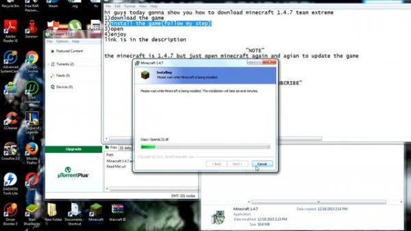 how to download minecraft 1 4 7 team extreme