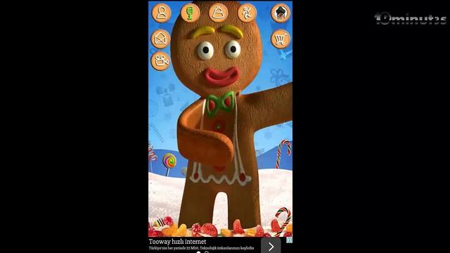 WAPTINY COM Talking Gingerbread Man Kids Game Android GamePlay Trailer смотреть онлайн