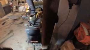 Буржуйка на отработке.