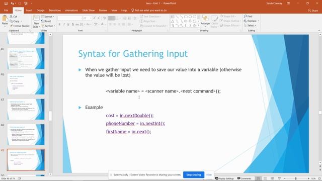 Java Unit 1 Lesson 4 - Gather Input смотреть онлайн