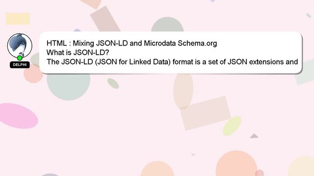 HTML : Mixing JSON-LD and Microdata Schema.org смотреть онлайн