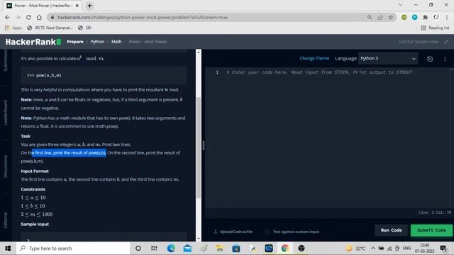Python Programs #75: Power-Mod Power смотреть онлайн