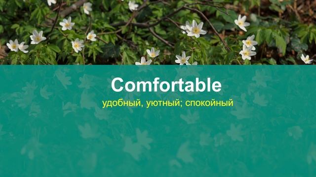 COMFORTABLE - учим слова для общения, как правильно произносить слово comfortable смотреть онлайн
