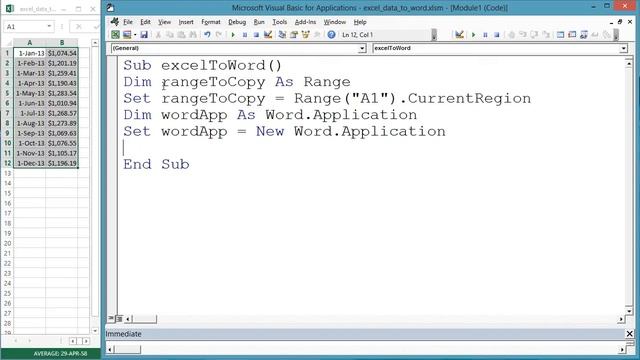 Copying Cells from Excel to Word with VBA смотреть онлайн