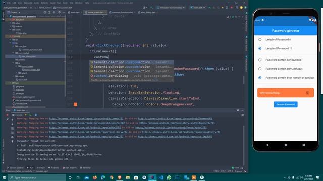 Flutter Tutorial - Strong Random Password Generator | Flutter 2.10.0 & dart 2.15 | 5th lecture смотреть онлайн