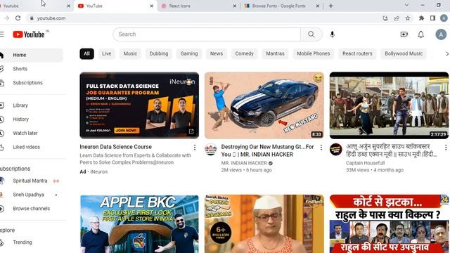 youtube clone sidebar using reactjs | part - 3 смотреть онлайн