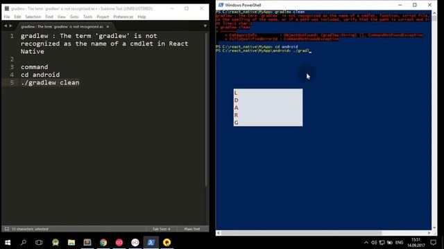 gradlew : The term 'gradlew' is not recognized as the name of a cmdlet in React Native смотреть онлайн