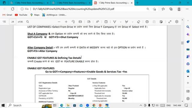 How to Enable GST Feature in Tally Prime | GIT Education смотреть онлайн