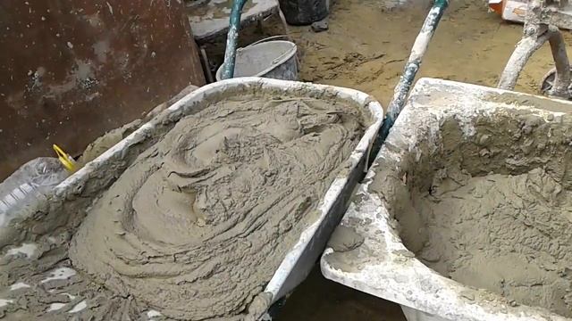 Бетон в тачке