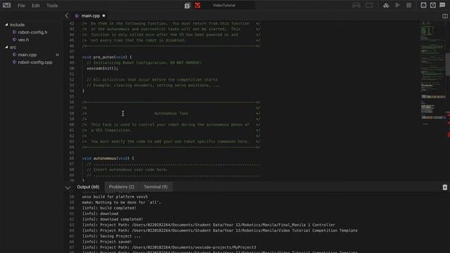 Vex V5 Tutorial: Converting a Program to the Competition Template смотреть онлайн
