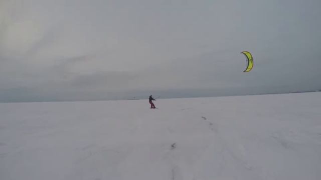 Snowkiting первые шаги в Балтице СПБ смотреть онлайн