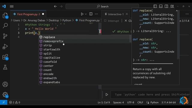Python String Methods: Complete Guide with Examples | In Hindi смотреть онлайн