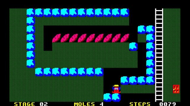 Sharp X1 Game: Mole Mole (1985 Cross Media Soft)