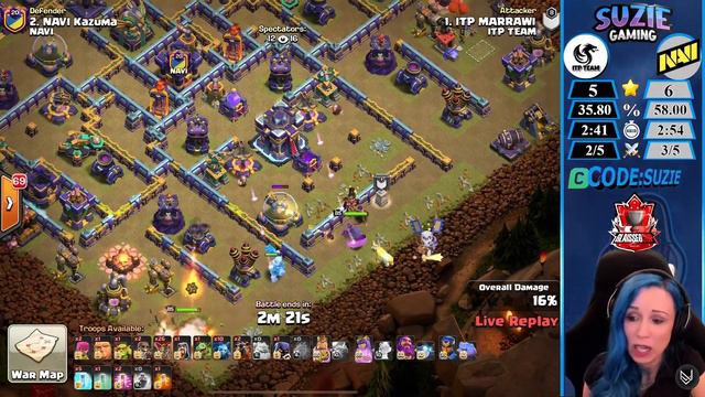 NAVI (QueeN Walkers) vs ITP TEAM | RO16 | Clash of Clans смотреть онлайн