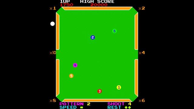Video Pool [Arcade Longplay] (1981) {Moon Cresta hardware} смотреть онлайн