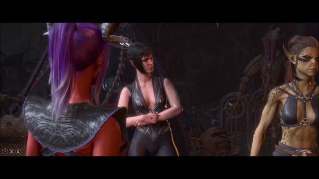 Lae'zel and Shadowheart moment Baldurs Gate 3 смотреть онлайн