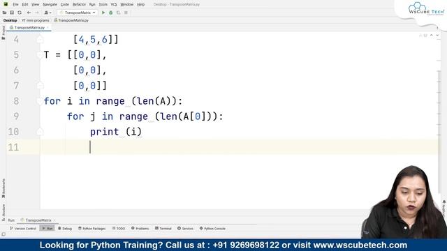 How to Transpose a Matrix - Explained | Python Program смотреть онлайн