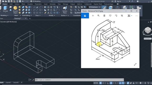AutoCAD 2020 Mechanical Part Design 01 смотреть онлайн