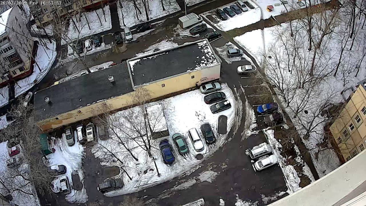 IP камера Incontrol IP-200R20. Пример уличной съемки. День смотреть онлайн