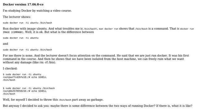 Ubuntu: docker run ubuntu /bin/bash vs docker run ubuntu (2 Solutions!!) смотреть онлайн